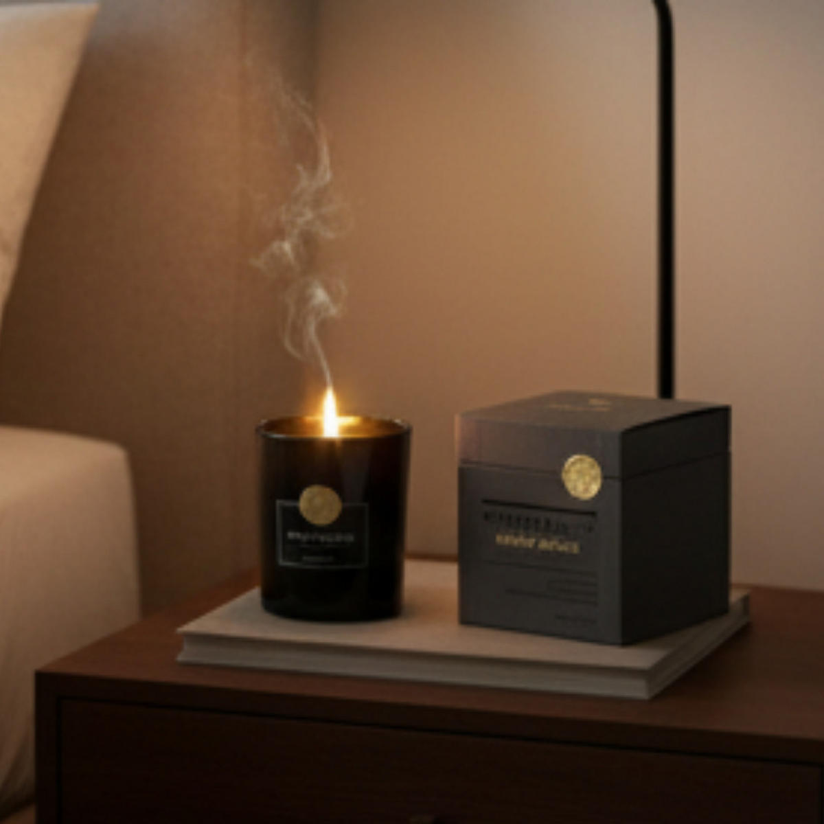 DUFTKERZE Black Oudh Schwarz 550 g Glas - Schwarz, Keramik (12cm)