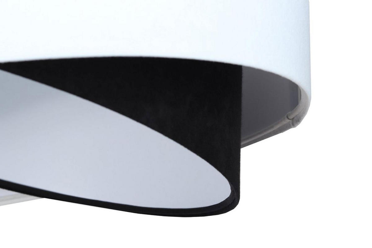 HÄNGELEUCHTE Schwarz 50/23 cm - Schwarz/Weiß, Kunststoff (50/1.3/23cm) - ONZENO