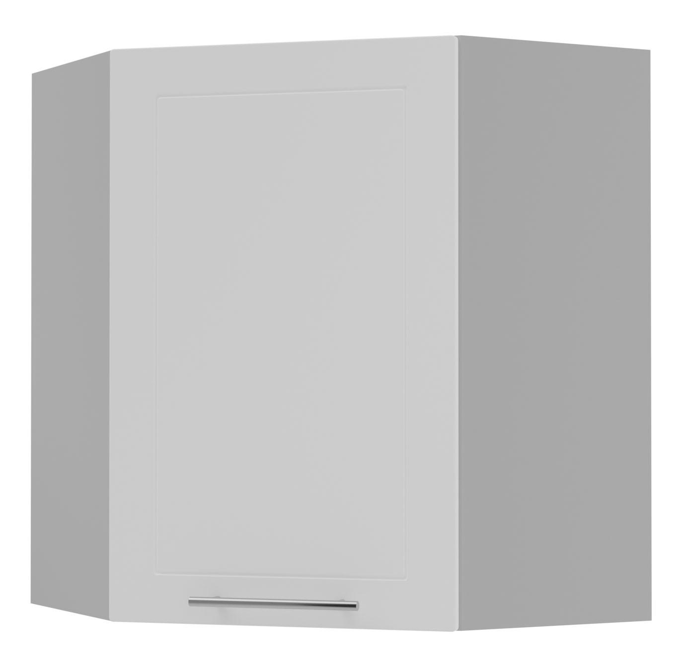 Feldmann-Wohnen Küchenhängeschrank Weiß, Grau 60x72x60 cm