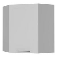 KÜCHENHÄNGESCHRANK Kvantum W10/60 Weiß Matt / Grau Matt 60 / 60 / 72cm - Weiß/Grau, Holz/Holzwerkstoff (60/72/60cm) - Feldmann-Wohnen