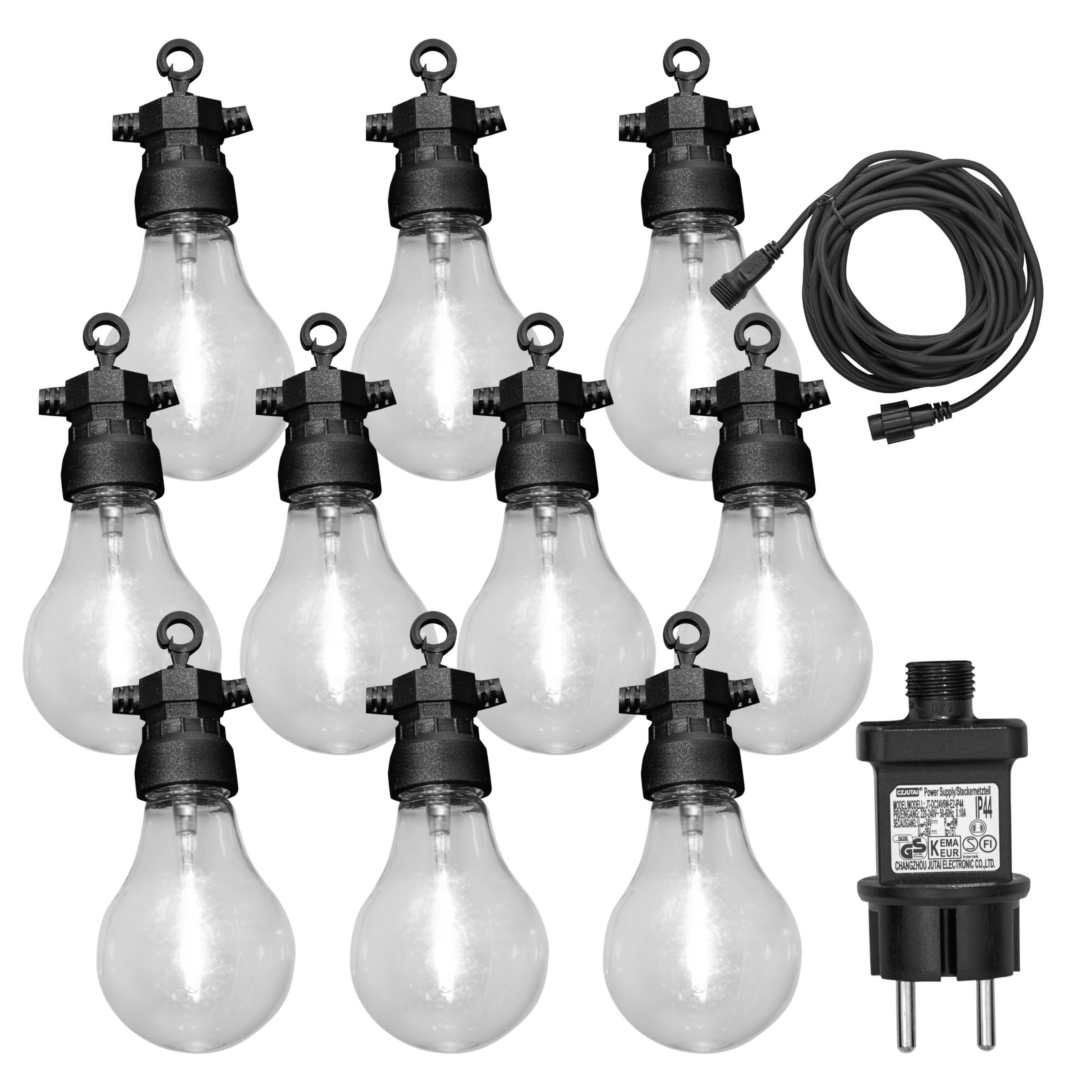 PARTYLICHTER 13.5/13.5/29cm - Schwarz, Kunststoff (29cm) - Luxform