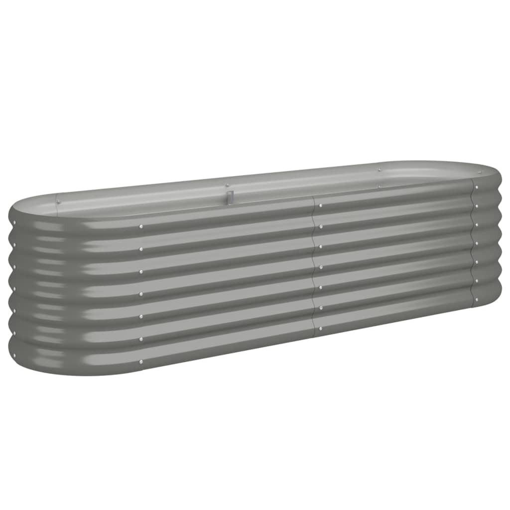 vidaXL Hochbeet Grau 152x36x40 cm