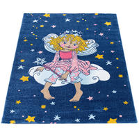 KINDERTEPPICH 80/150 LILLIFEE EXKLUSIV 562 - Blau, Kunststoff (80/150cm)