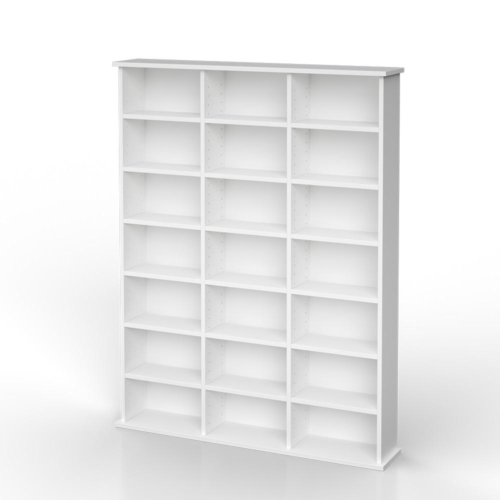 CD-REGAL Jukebox Weiß 105.4 x 136 cm - Weiß, Holzwerkstoff (105.4/136/19cm) - Vicco