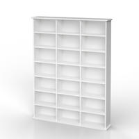 CD-REGAL Jukebox Weiß 105.4 x 136 cm - Weiß, Holzwerkstoff (105.4/136/19cm) - Vicco
