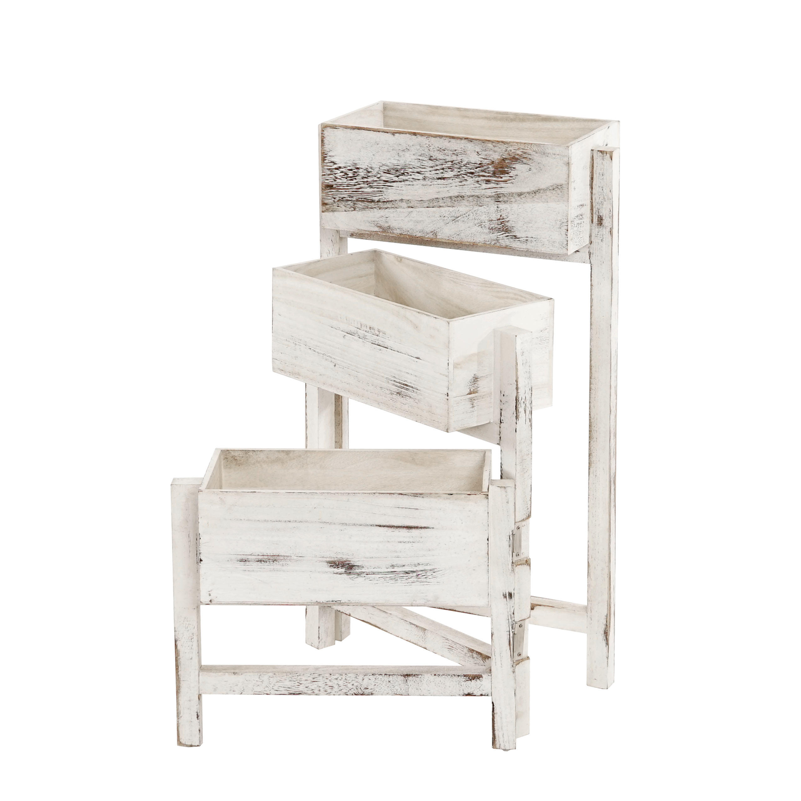 PFLANZREGAL STANDREGAL Weiß - Weiß, Holz (108/65/15cm) - MCW