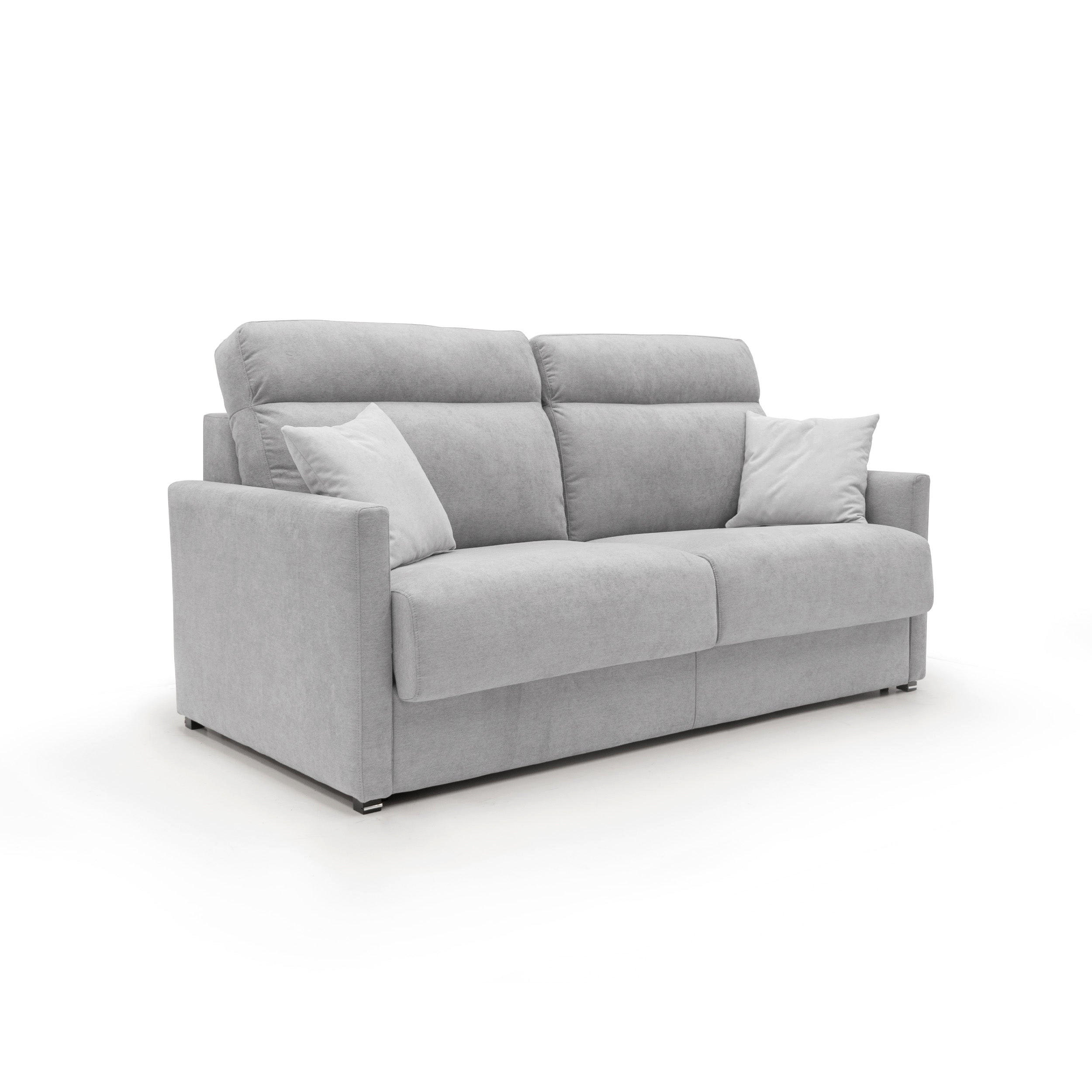 SCHLAFSOFA Margot - Hellgrau, Textil (176/102/97cm) - Divani.store