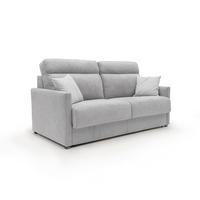 SCHLAFSOFA Margot - Hellgrau, Textil (156/102/97cm) - Divani.store