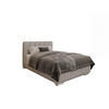 POLSTERBETT Zaira 120x200cm – Elegantes Polsterbett für modernen Wohnstil , Taschenfederkernmatratze Pocket (19cm), Sandfarben - Sandfarben, Holz - Panda Möbel