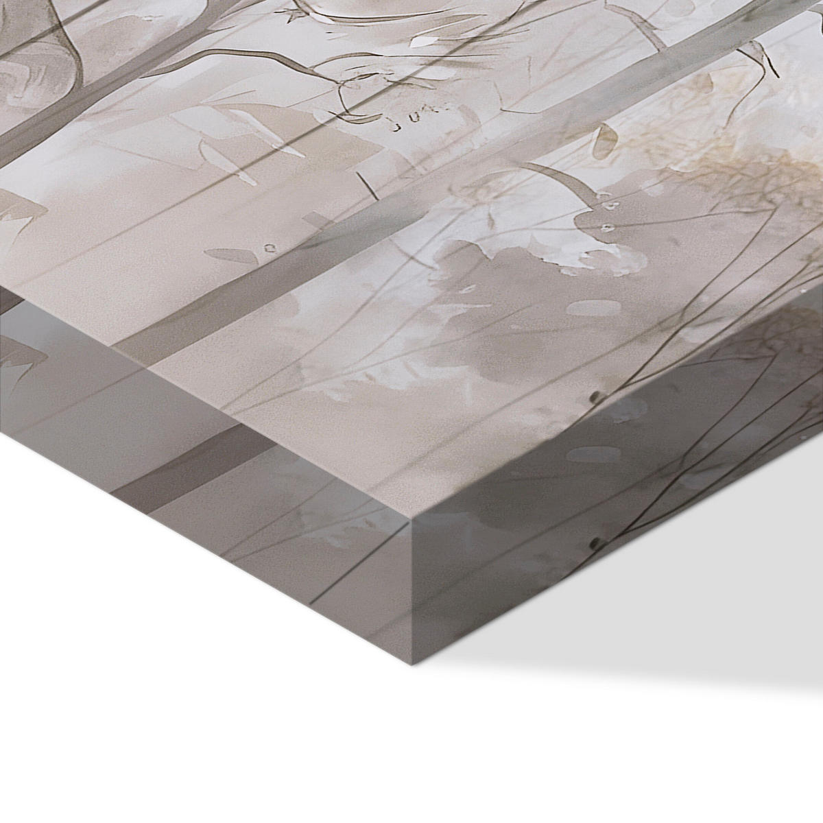 LEINWANDBILD Wald 90x60 cm - Multicolor, Holz (90/60cm) - LUMASOUL