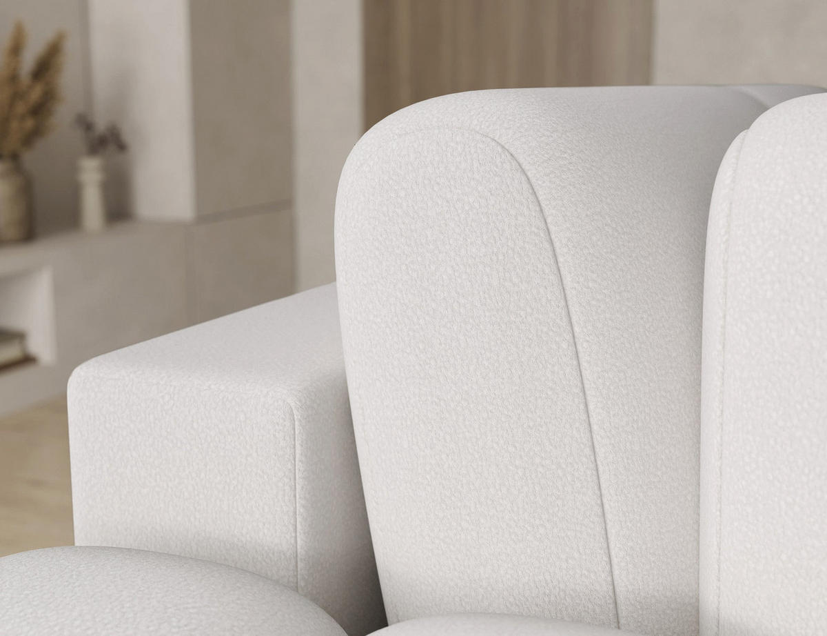 ECKSOFA COZION L-Form mit Schlaffunktion & Bettkasten – Modernes 3-Sitzer Sofa, HR-Kaltschaum, Wellenfederung, 267 × 165 cm - Champagner/Schwarz, Kunststoff (165/267cm) - Wohnideebilder