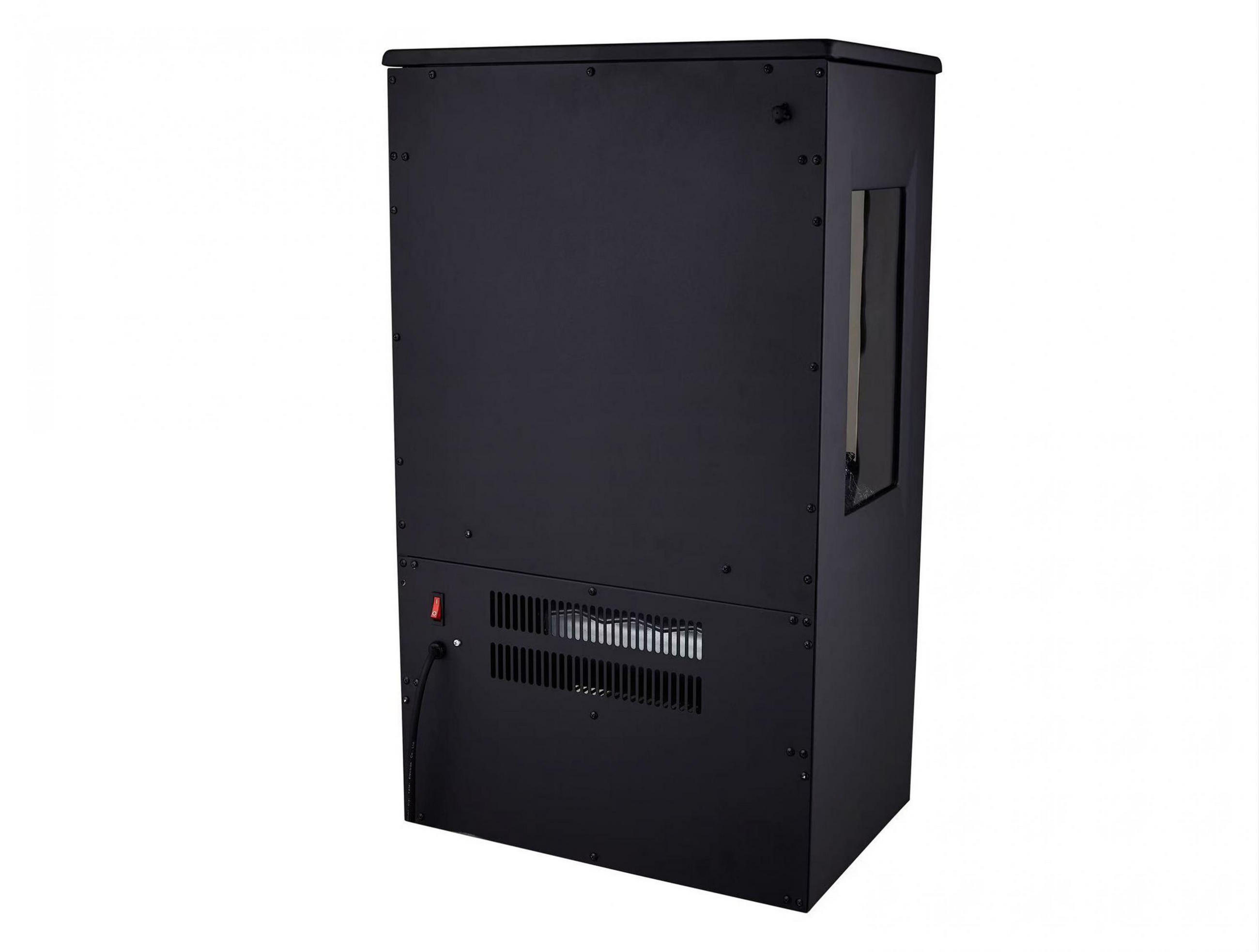 ELEKTROKAMIN Weiß Bodenmodell mit integrierter Heizung 1800 W - Weiß, Glas (44/75/35cm) - Purline