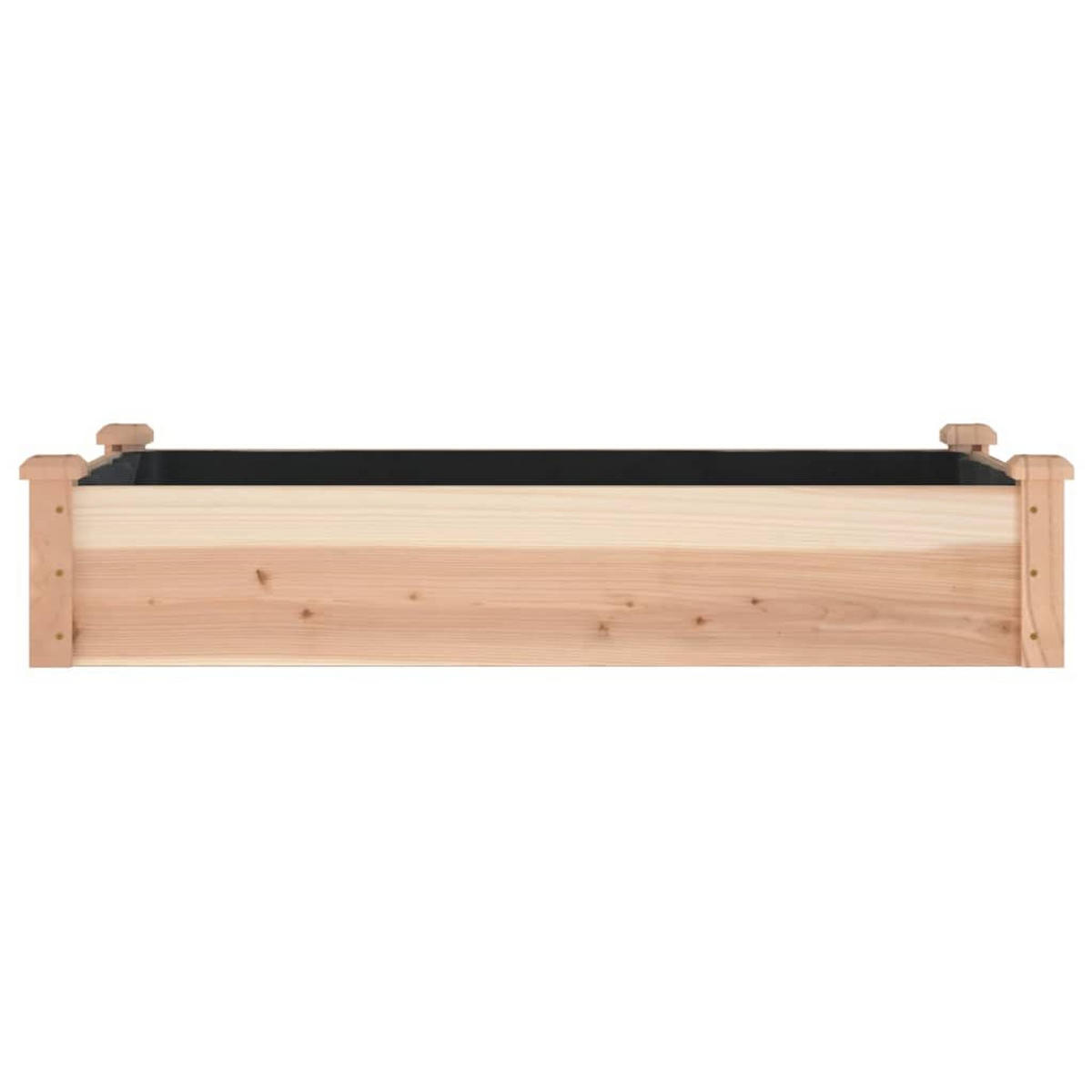 HOCHBEET mit Einsatz 120x60x25 cm Massivholz Tanne - Naturfarben, Holz (60/25/120cm) - furnicato