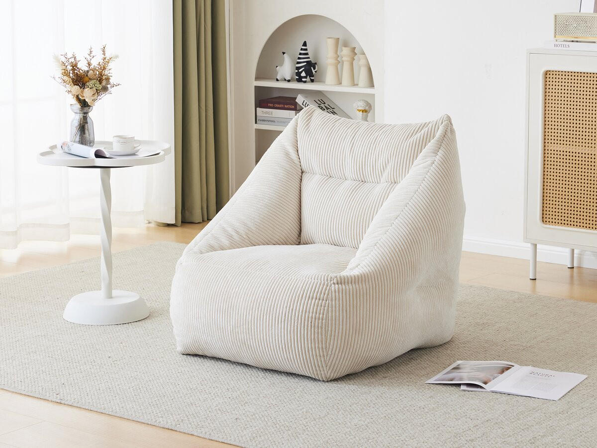 HOCKER medellin beige - Beige, Textil (85/72/85cm) - Habitat Garten