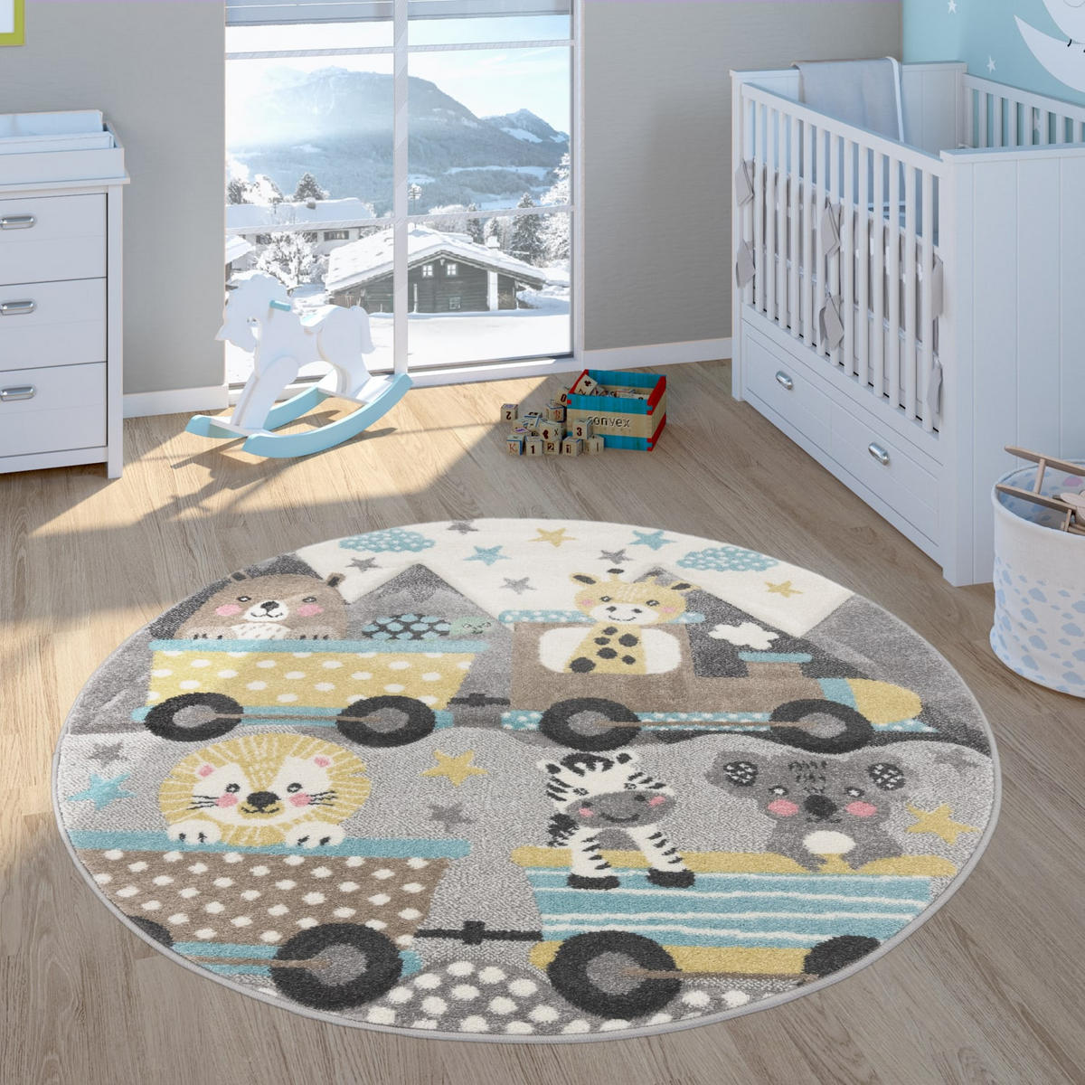 KINDERTEPPICH 120/120 cm Ela 216 - Creme, Kunststoff (120/120cm) - Paco Home