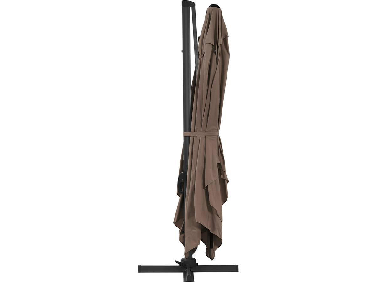 SONNENSCHIRM sun 4 Braun - Braun, Metall (400/300cm) - Habitat Garten