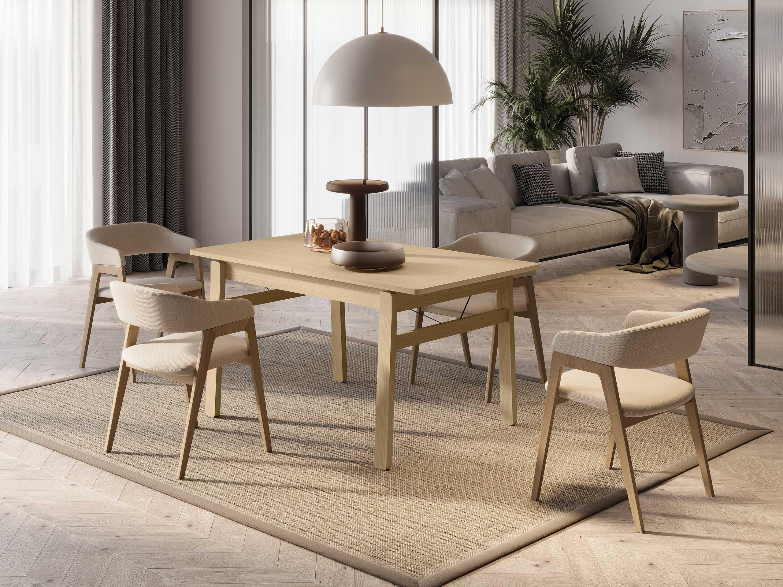 ESSTISCH ausziehbar Plot PT01 - Eichefarben, Holz/Holzwerkstoff (85/149/77cm) - MIRJAN24