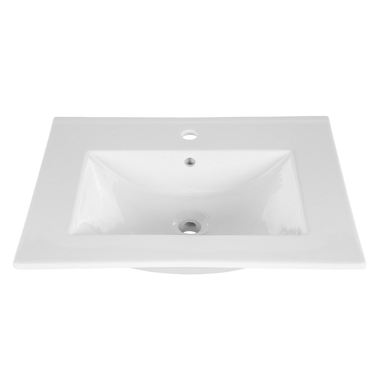 WASCHTISCH 61cm Edmé Holz - Braun, Holzwerkstoff (61/52/46cm) - Petits-meubles