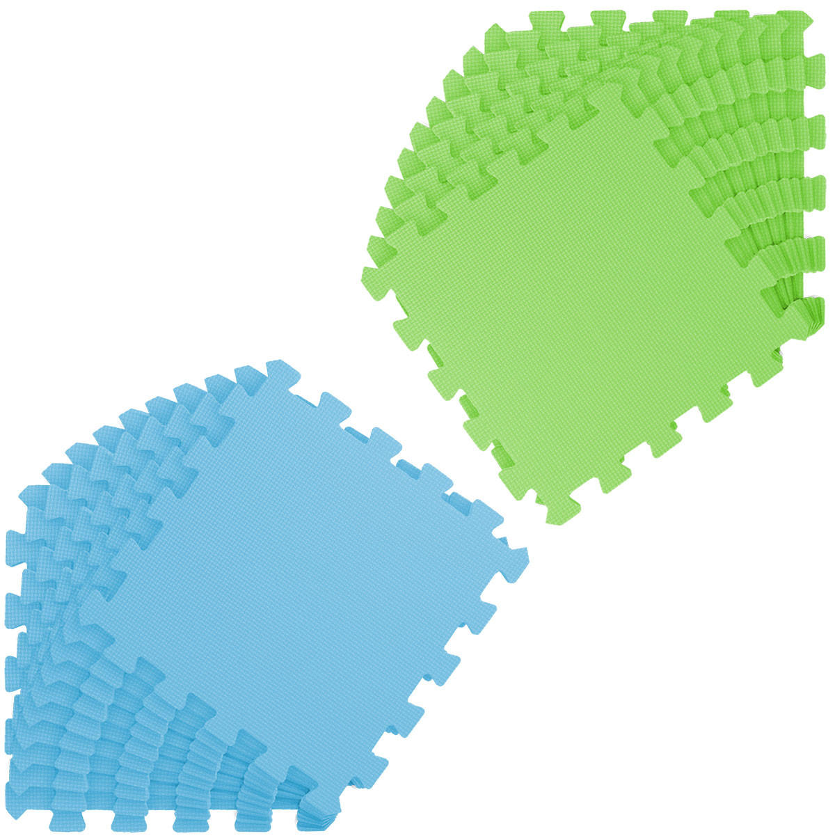 SPIELMATTE ab Null - 180/90/1 cm Puzzlematte Grün - Multicolor, Kunststoff (30/30cm) - Littletom