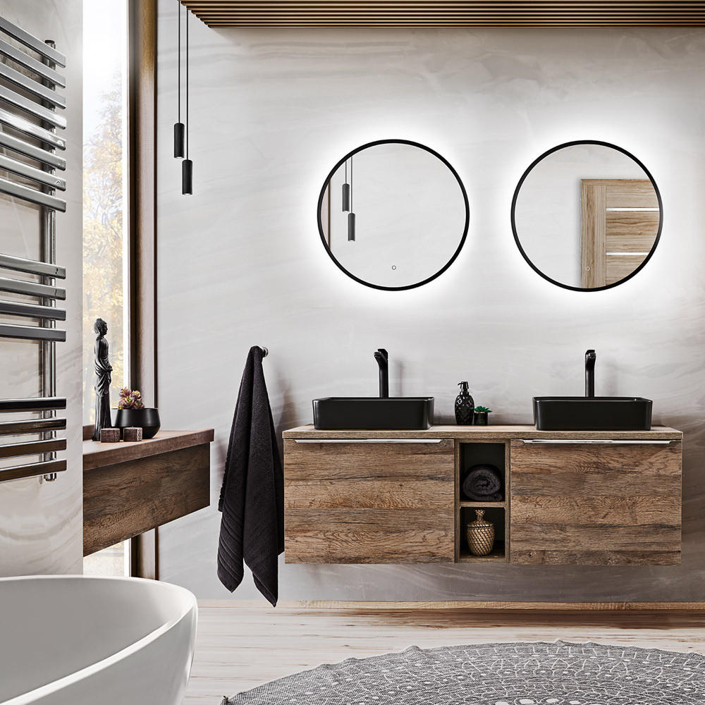 BADMÖBEL-SET 8-TLG. Puebla-56 - Braun, Holzwerkstoff (140/200/46cm) - Lomado