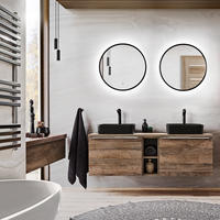 BADMÖBEL-SET 8-TLG. Puebla-56 - Braun, Holzwerkstoff (140/200/46cm) - Lomado