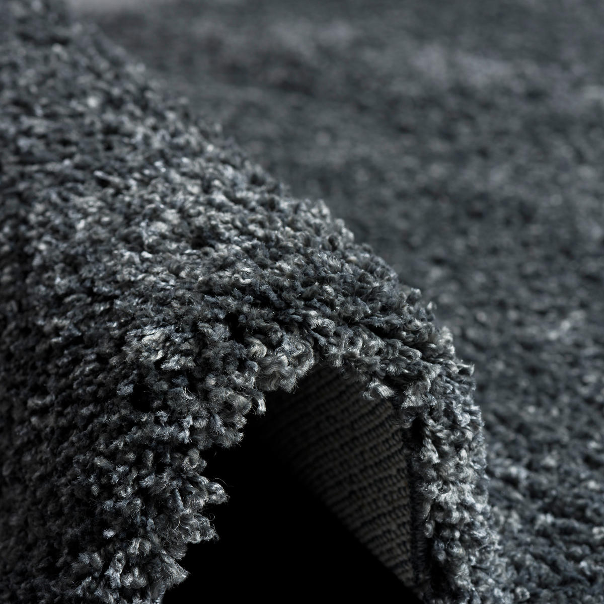 HOCHFLOR LANGFLOR SHAGGY TEPPICH LUXURY - Anthrazit, Textil (140/200cm) - Pergamon