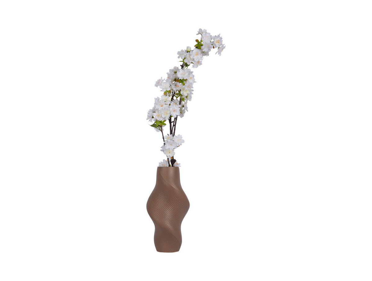 VASE Paris Twisted Large - Braun - 28,5 cm - Braun, Stein (28cm) - Present Time