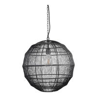 HÄNGELAMPE Vida Schwarz - Schwarz, Metall (45/45/120cm) - Urban Interiors