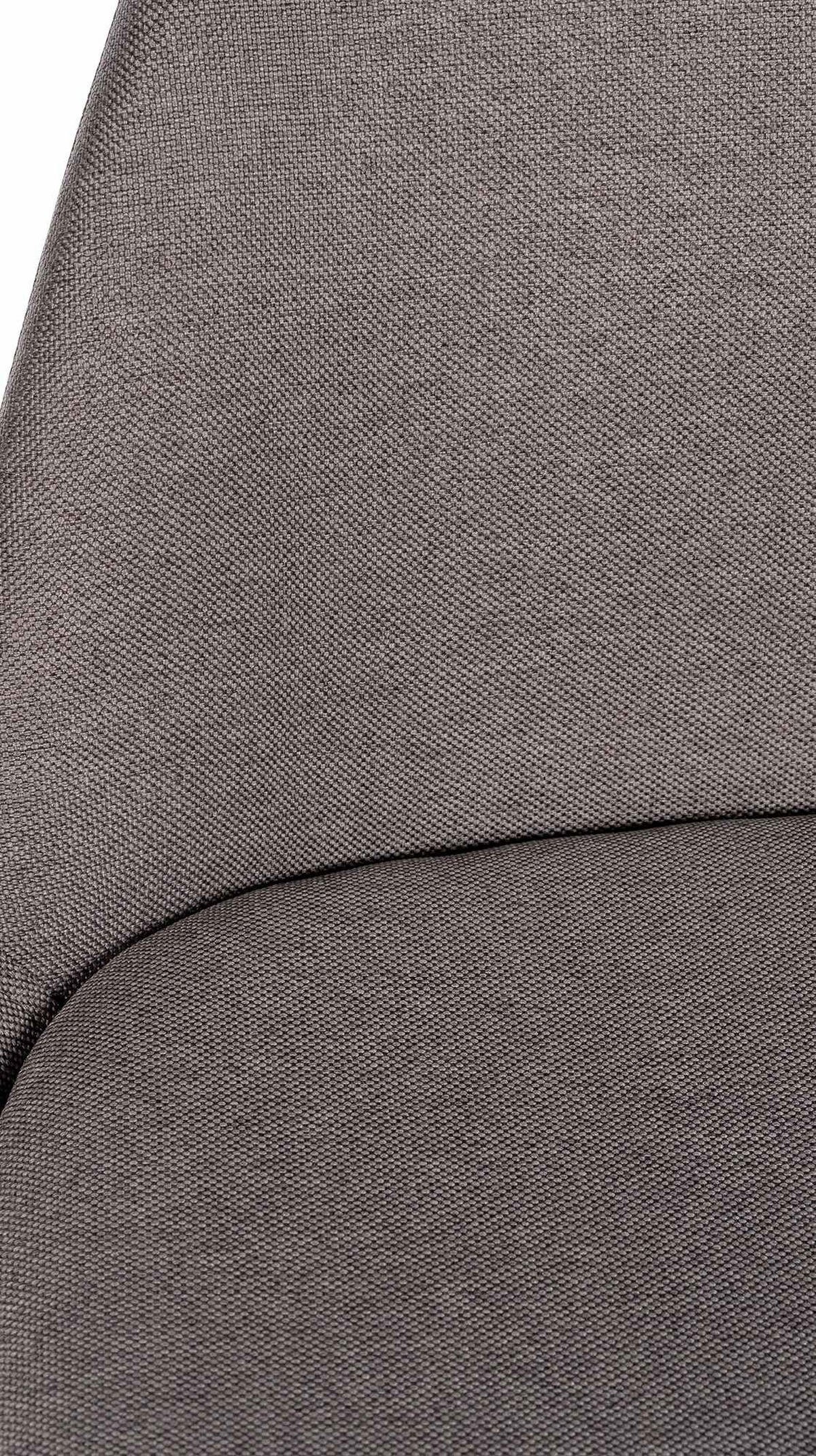 BARHOCKER PALMA Taupe Stoff Schwarz - Taupe, Holz/Textil (38/99/44cm) - DELUKE