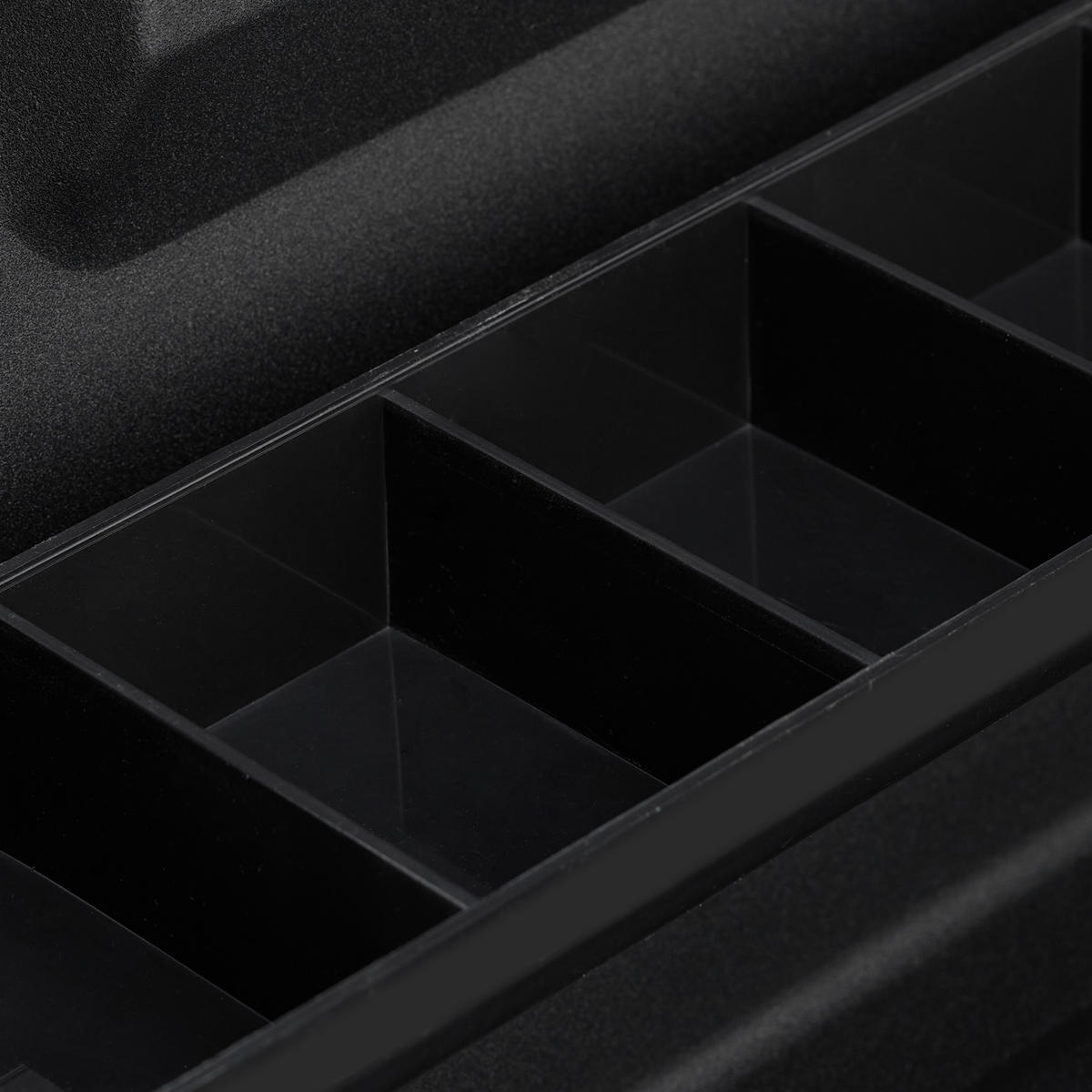 GELDKASSETTE - Schwarz, Kunststoff/Metall (30.5/8.5/24.5cm) - Relaxdays