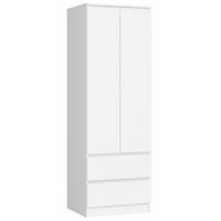 KLEIDERSCHRANK Weiß 180/60/51 - Weiß, Holzwerkstoff (60/180/51cm) - RAUMHIRSCH FURNITURE