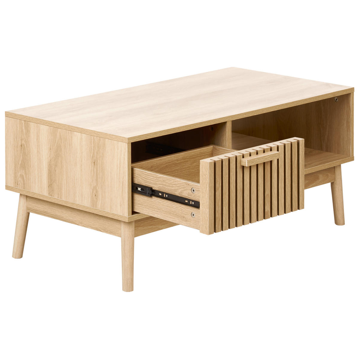 COUCHTISCH Hellbraun Lynwood - Braun, Holzwerkstoff (50/100/43cm) - Beliani