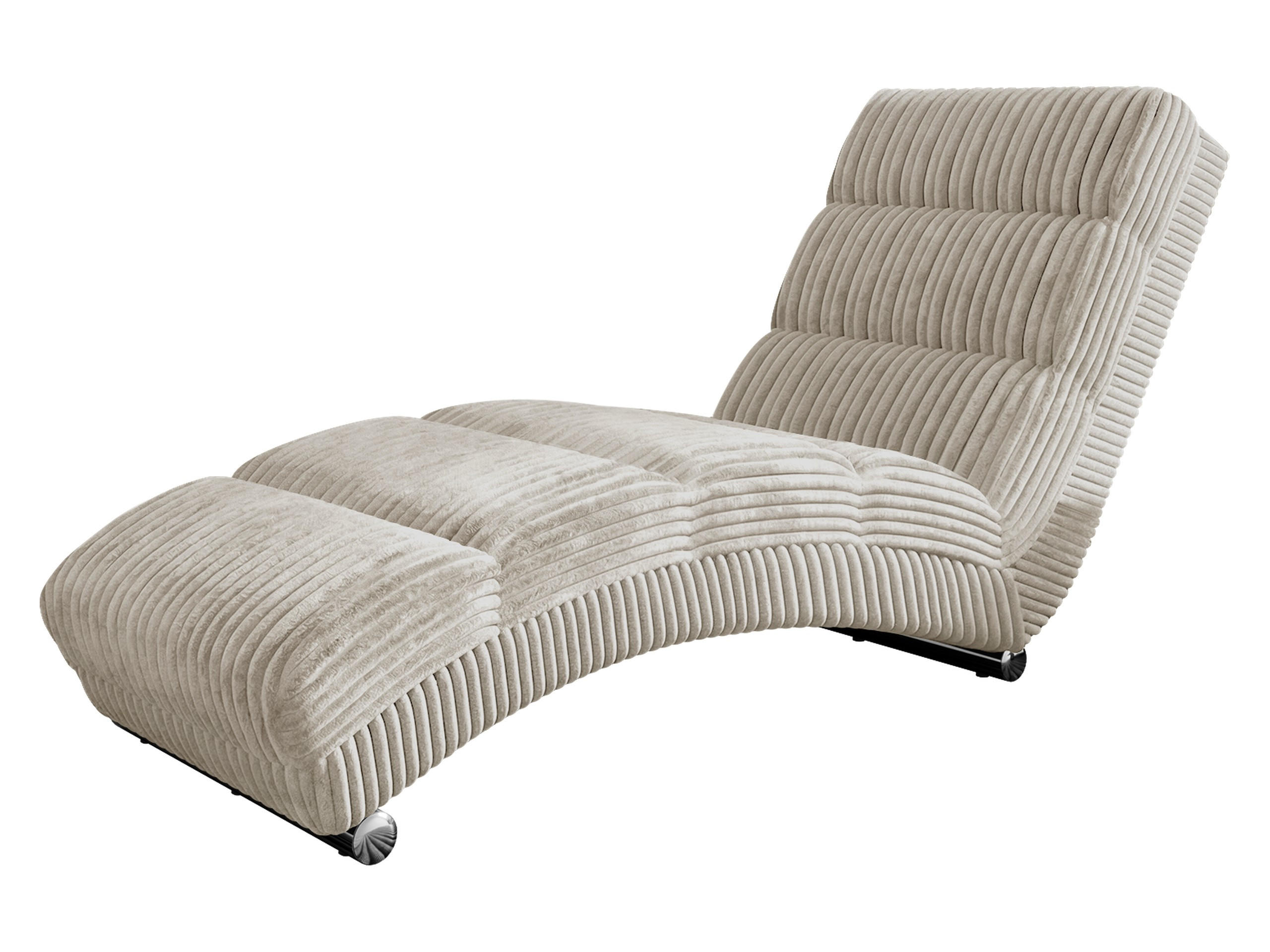 RELAXLIEGE Holiday Cord Bis - Chromfarben/Beige, Holz/Textil (62/84/180cm) - MIRJAN24