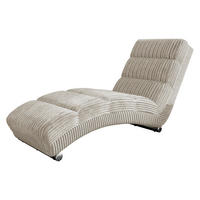 RELAXLIEGE Holiday Cord Bis - Chromfarben/Beige, Holz/Textil (62/84/180cm) - MIRJAN24