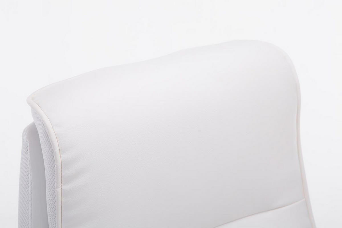 BÜROSTUHL Vila XXL, Kunstleder Weiß - Weiß, Kunststoff/Textil (74/116/76cm) - TPFLiving
