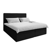 BOXBETT SEVDAYLA 160x200 cm mit Bettkasten und Matratze - Schwarz - Schwarz, Holz/Holzwerkstoff (160/200cm) - AX Living