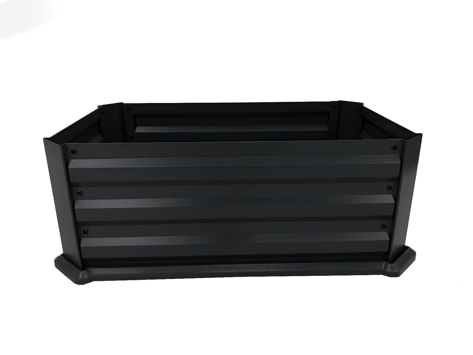 HOCHBEET Aosta Anthrazit Beetumrandung Metall-Hochbeet für Garten - Anthrazit, Metall (54/31/84cm) - DELUKE