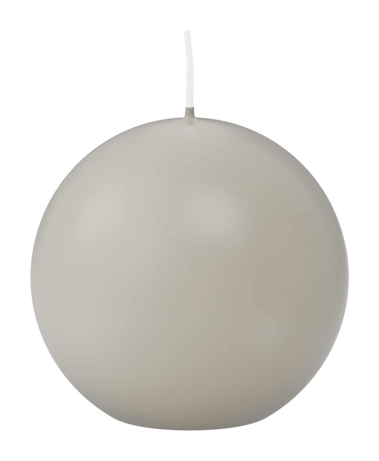 KUGELKERZEN Zinn Grau Ø 70 mm, 12 Stück - Hellgrau, Paraffin (7/7/7cm) - Wiedemann Kerzen