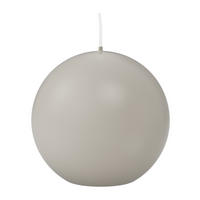 KUGELKERZEN Zinn Grau Ø 70 mm, 12 Stück - Hellgrau, Paraffin (7/7/7cm) - Wiedemann Kerzen