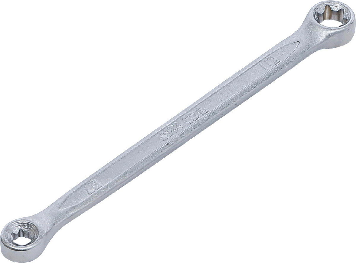 DOPPEL-RINGSCHLÜSSEL MIT E-PROFIL-RINGKÖPFEN | SW E7 X E11 - Multicolor, Kunststoff/Metall (1/1cm) - BGS technic