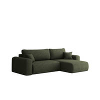 ECKSOFA Flora In Verita - Grün, Holzwerkstoff/Textil (272/145cm) - Fun Möbel