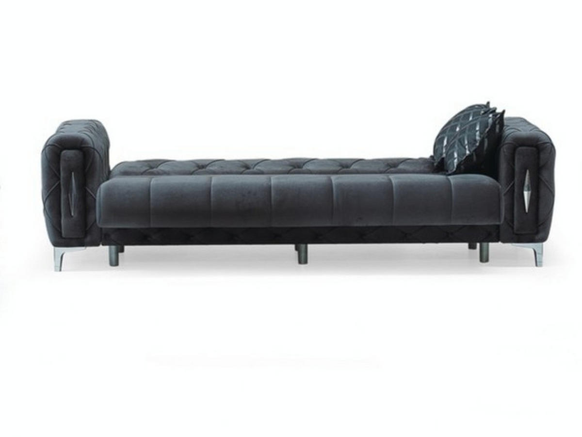 3-SITZER SOFA Patna Anthrazit - Anthrazit, Holzwerkstoff/Kunststoff (240/85/100cm)