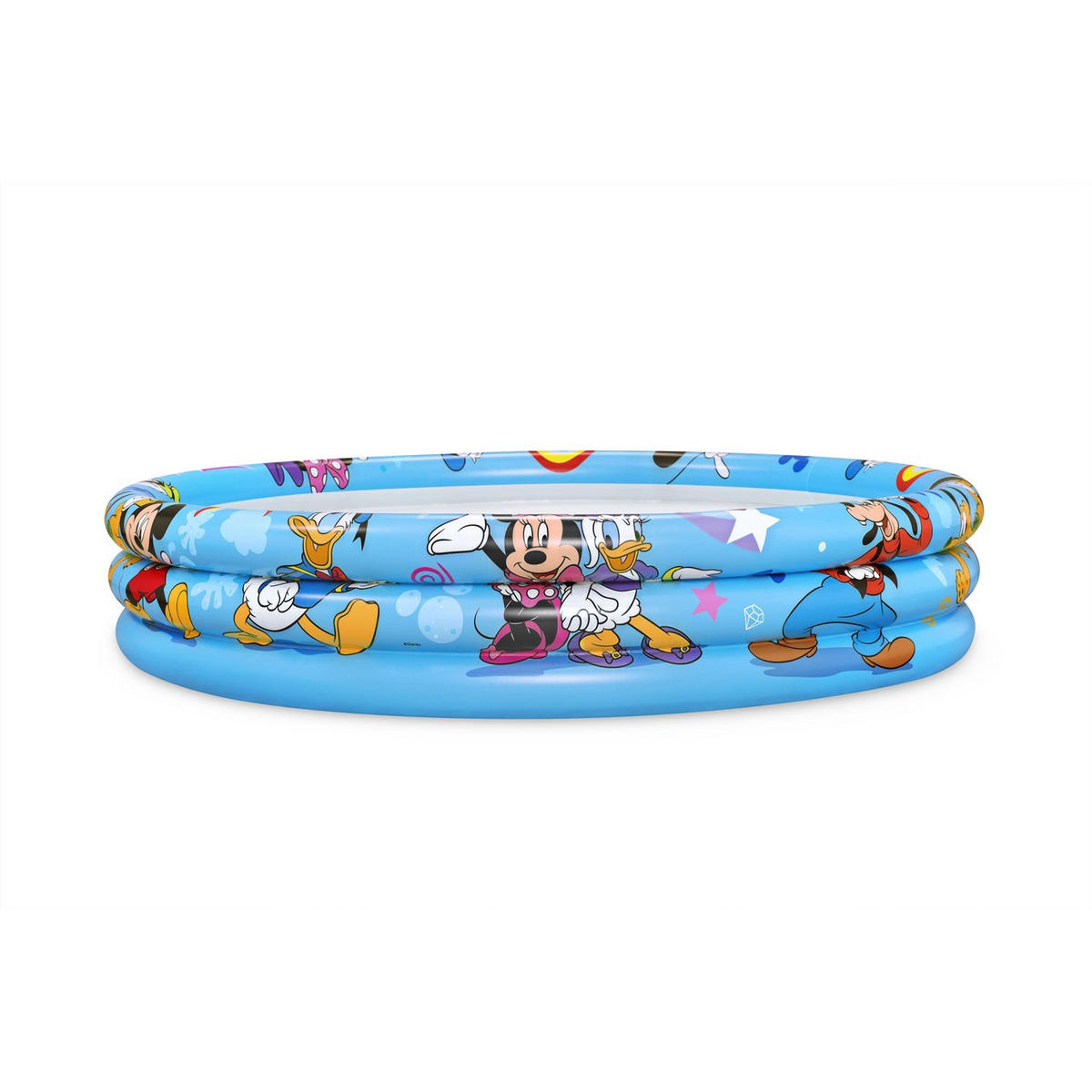 AUFBLASBARER POOL Mickey und Freunde 122 x 25 cm - 91007 - Blau, Textil (122/25cm)