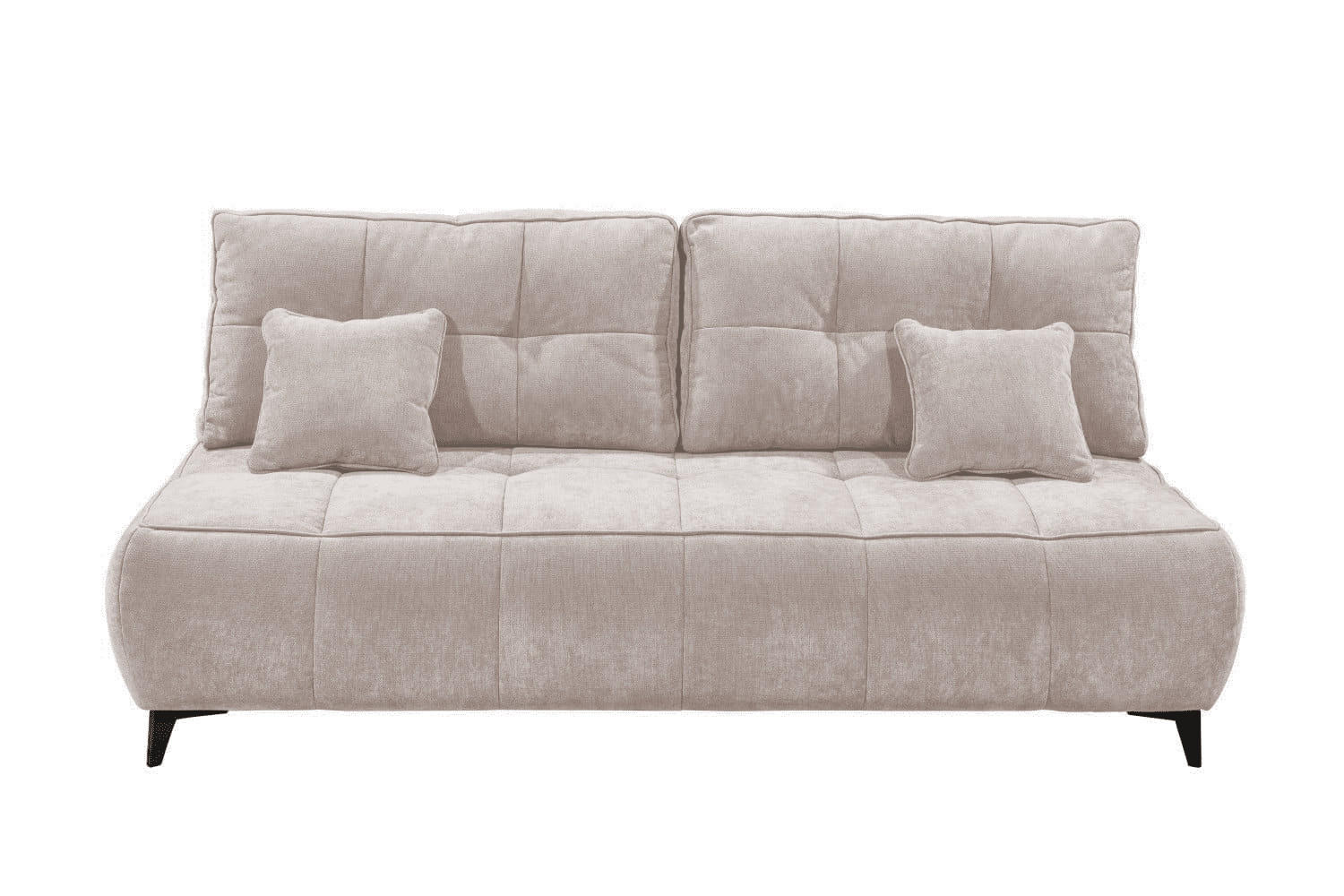 SCHLAFSOFA mit Bettkasten und Schlaffunktion - Silberfarben/Schwarz, Kunststoff/Textil (215/96/106cm) - ed exciting design