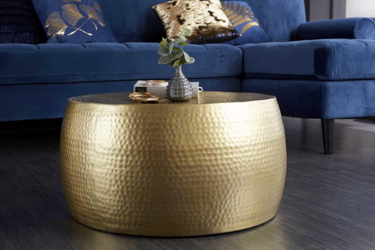 COUCHTISCH ORIENT III Metall Gold 60 cm - Goldfarben, Metall (60/60/31cm) - riess-ambiente