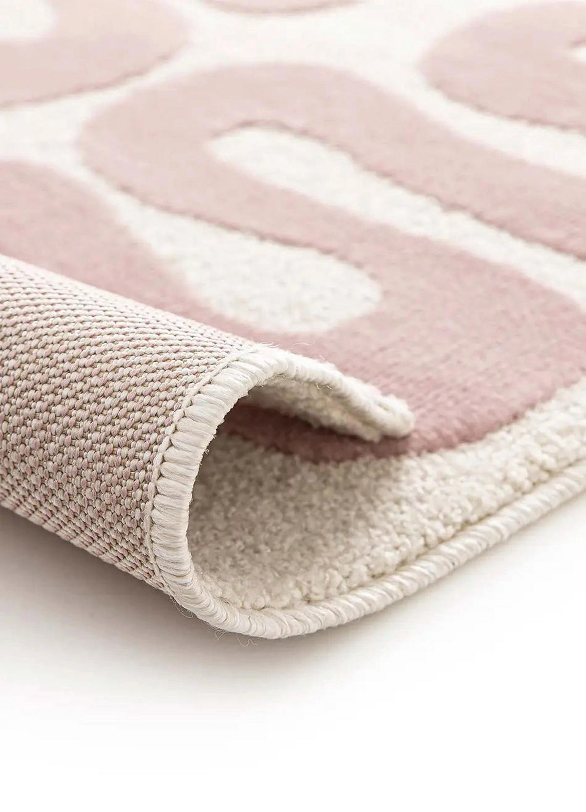 KURZFLORTEPPICH Rosa Flashy 160/230 cm - Pink/Weiß, Naturmaterialien/Textil (160/230cm) - Atticgo