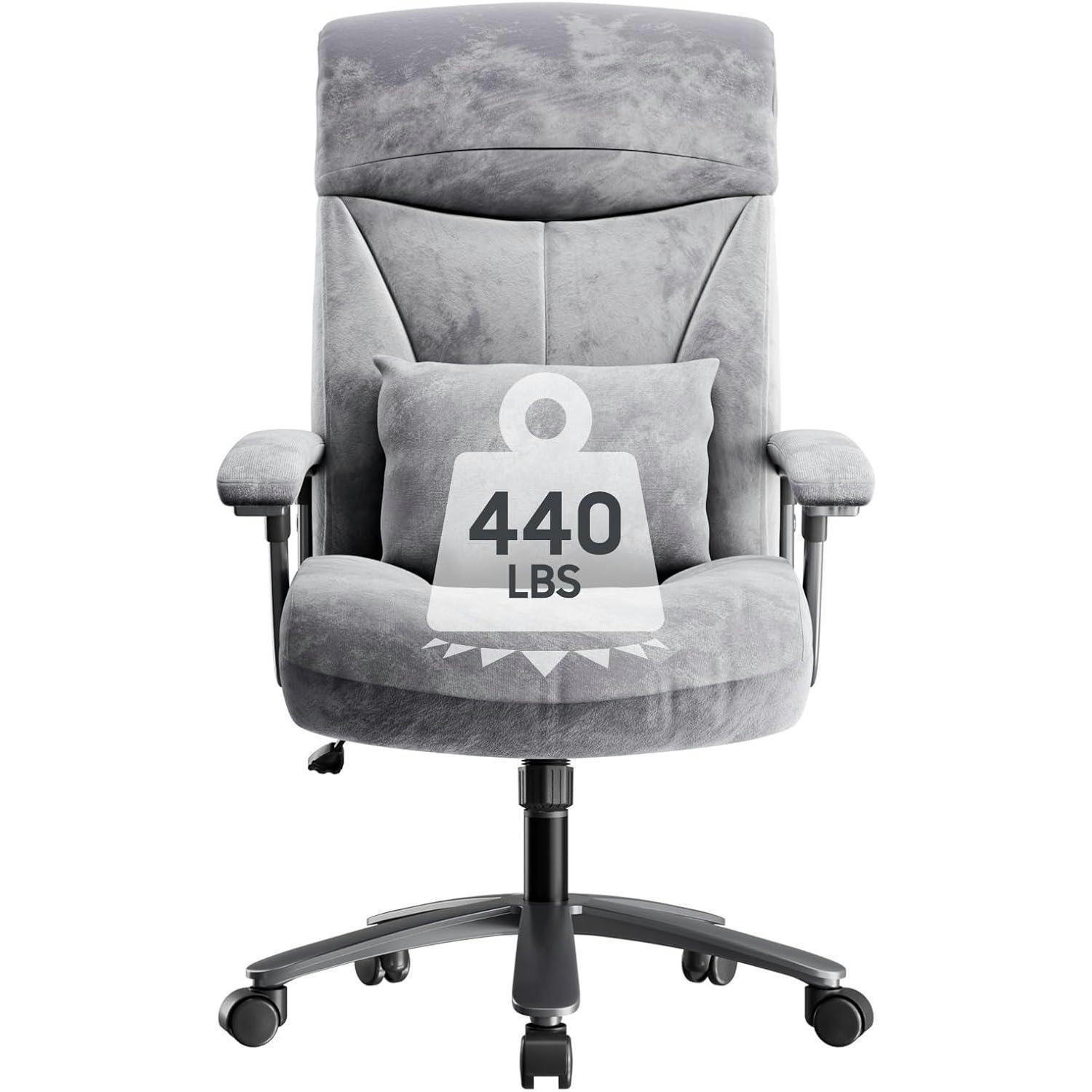 BÜROSTUHL Ergonomisch Grau Samt - Grau, Textil (70/117/58cm)