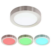 LED DECKENLEUCHTE TINUS Silber - Silberfarben, Metall (22.5/22.5/3.5cm)