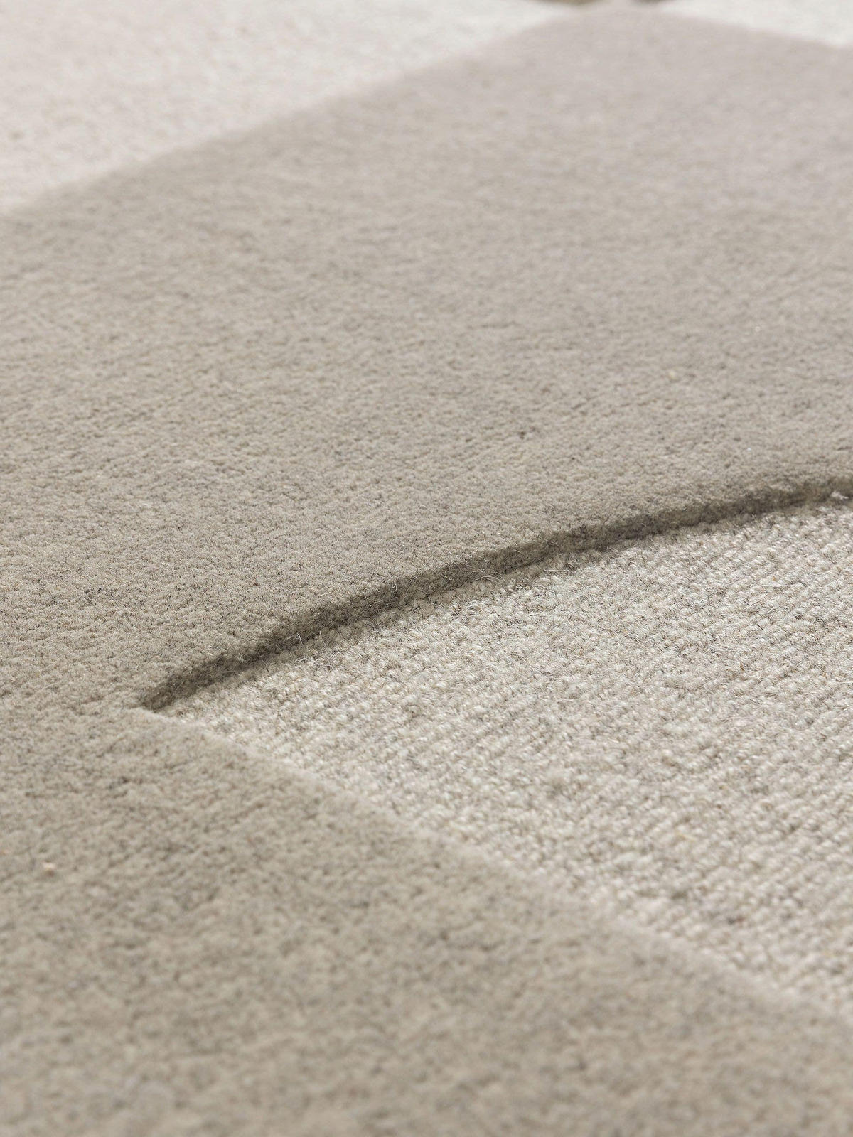 WOLLTEPPICH Logan Hellgrau 120x170 cm - Hellgrau, Textil (120/170cm) - benuta Pure