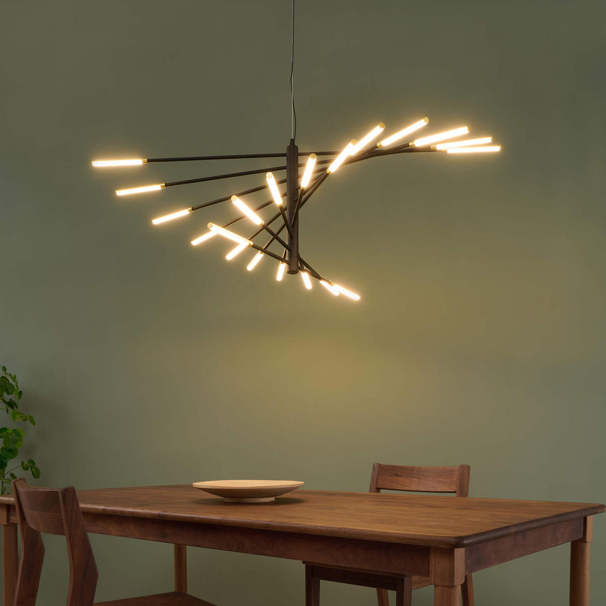 HÄNGELEUCHTE Aspen, Schwarz und gold, 115cm - Goldfarben, Metall (115/115/40cm) - KOSILUM